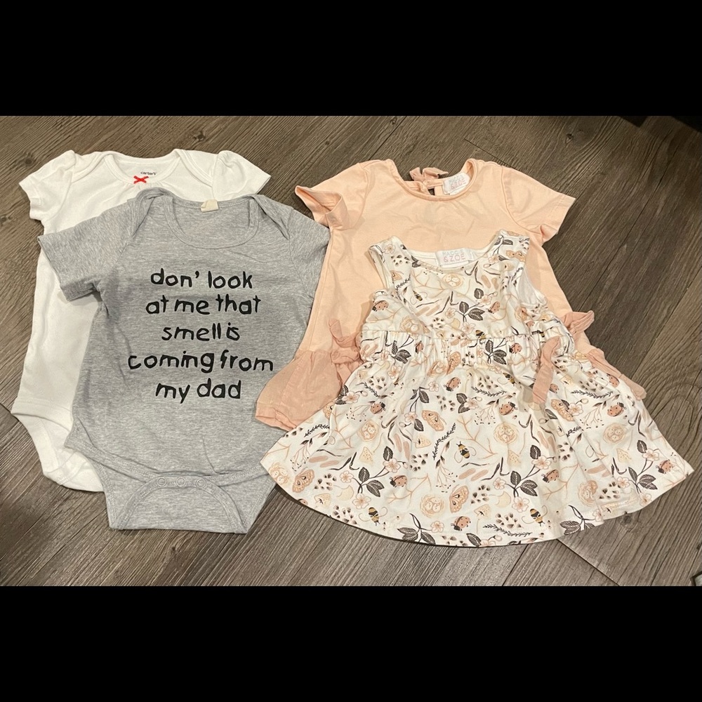 2/$15 12M clothing 2 onesies 2 shirts